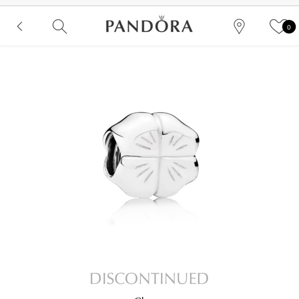 Pandora "clover" charm